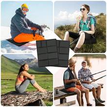 Cojines plegables portátiles para exteriores, cojín de asiento plegable impermeable y a prueba de humedad de tela Oxford, adecuado para camping y picnics, senderismo, pesca. Disponible en varios colores. Cojines de asiento plegables y elegantes para exteriores, ligeros y fáciles de transportar, esenciales para camping y picnics. - Multicolor - Ver 2