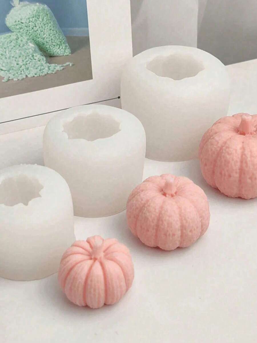 1 buah Set Cetakan Silikon Berbentuk (Besar, Sedang, Kecil), Untuk Membuat Lilin, Plester, Sabun, Juga Cocok Untuk Dekorasi Pesta - Putih - View 1