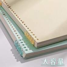 1/2 件马卡龙 A5 软封面可拆卸线圈笔记本，高中生美学记事本 - 彩色 - 查看 2