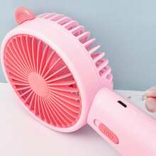 Mini ventilador portátil de carga USB, ventilador pequeño con base, adecuado para verano y exteriores, viajes. - FS333-D - Ver 4