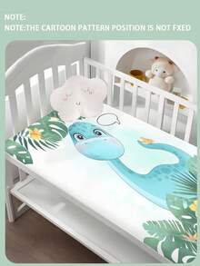 1 件定制可爱有趣的恐龙 110 克单人床单，适用于儿童房，涤纶面料，数码印花，适合男孩和女孩作为礼物