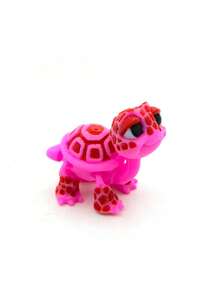 1 pièce Figurine de tortue debout articulée imprimée en 3D avec tête articulée et bras et jambes mobiles, coquille multicolore, figurine de décoration pour la maison, décoration de bureau, cadeau pour les amateurs de tortues, cadeau animal mignon