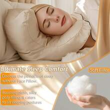 Anti-Wrinkle Face Pillow For Side And Back Sleepers, Beauty Facial Support Pillow To Reduce Sleep Lines And Prevent Aging - trắng - Xem 3