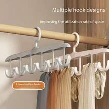 1pc/5pcs12-Hook Plastic Hanger Set: Space-SavingOrganizer For Bras, Tank Tops, And More In YourCloset