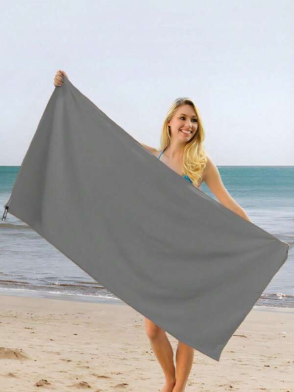 1PC Dark Gray Quick-Dry Towel – Ultra-Fine Fiber, Lightweight & Super Absorbent For Outdoor Sports, Camping, Gym, Yoga & Hiking – Sweat-Absorbing Sports Towel,Style (Color) Random Shipment