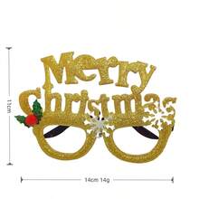 6pcs/9pcs/12pcs Christmas Decoration Glasses Toys Cartoon Costume Photo Props Small Gifts Prizes Christmas Glasses - Multicolor - View 9