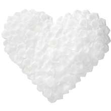 500/800/1500/2000 片白色布艺玫瑰花瓣桌面五彩纸屑美人鱼海滩派对婚礼派对中心装饰花瓶填充物过道鲜花装饰 - 白色 - 查看 1