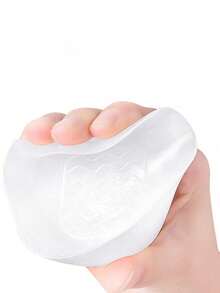 1 双隐形硅胶弹性增高鞋垫，男女通用，足部保护隐形增高垫 - 白色 - 查看 8