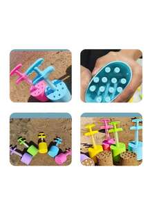 1 件煤球夹沙挖工具，沙滩沙玩套装 - 户外沙模，无烟煤球形挖沙器 - 彩色 - 查看 7