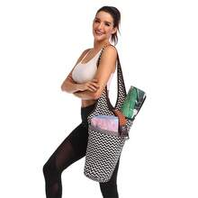 Bolsa de yoga de un solo hombro, bolsa de fitness deportiva, bolsa de yoga de lona étnica, bolsa de almacenamiento de yoga, multifuncional, duradera y no se ensucia fácilmente. - C - Ver 9