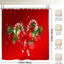 4-Piece Christmas Pattern Bathroom, Bathroom Shower Curtain, Shower Curtain, Bathroom Set, Bathroom Supplies, Shower Curtain Set, Shower Curtain, Bathroom Decoration, Bathroom Set, Shower Summer Bathroom Accessories