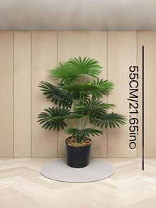 1棵大型人造棕榈树 - 抗紫外线，适用于室内/室外装饰，家居、酒店、花园、办公室、婚礼和节日场景，落地式，多功能房间装饰，绿色建筑风格，逼真植物 - 彩色 - 查看 11