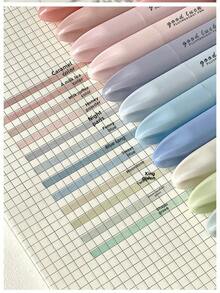 活力渐变荧光笔套装 - 4 支装特大双头马克笔，适用于笔记记录、日记和旅行、护眼涂鸦笔、学校和办公用品