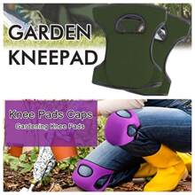 1 par de rodilleras de jardinería suaves y cómodas con espuma de memoria ultra gruesa, antideslizantes y ajustables, disponibles en morado y verde