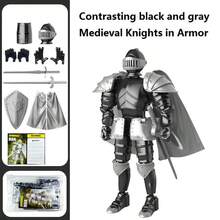 Multi-Jointed Posable Figurine, Medieval Knight Dual-Mode Armor Action Figure Model Toy, Suitable For Gamers. An Excellent Choice For Home, Office Decor, And Holiday Gifts. - Multicolor - View 13