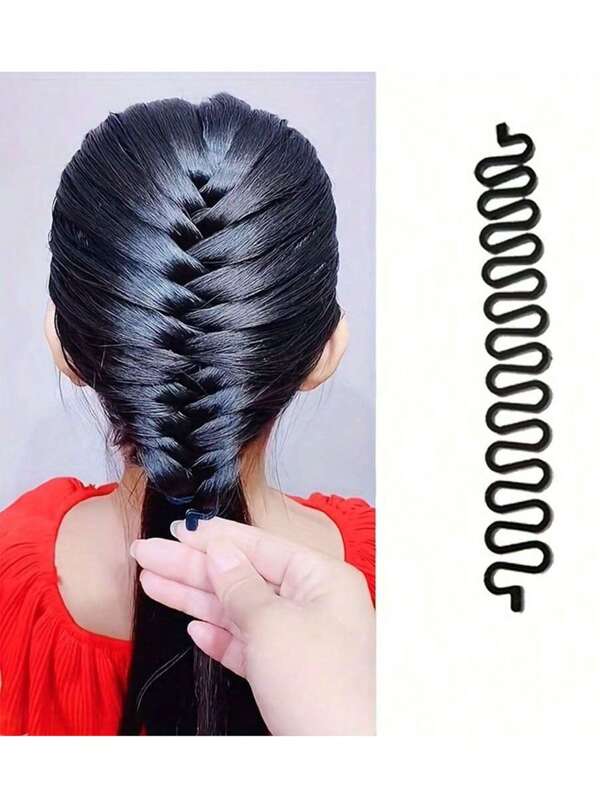 5pcs Slouchy Person Hairstyle Tool Set, Fully Automatic Triple Braid Styling Kit, Hair Accessories Braiding Device Fishbone Braid Tool, Hair Styling Kit, Hair Tool Kit, Hairstyling Set