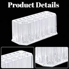 CZ 3 Pcs Acrylic Eyeliner Organizer Lip Liner Organizer 26 Space Storage 20 Standard 6 Jumbo Cosmetic Pencil Makeup Display Case Refillable Container Clear Cosmetic Storage Display Holder  1613 - như hình ảnh - Xem 3