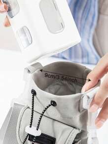1 nuovo stile borsa a tracolla portatile con laccetto, porta-bottiglia, porta-cellulare per sport all'aperto, borsa da viaggio per escursionismo e campeggio, con tracolla regolabile e tasche con cerniera per accessori