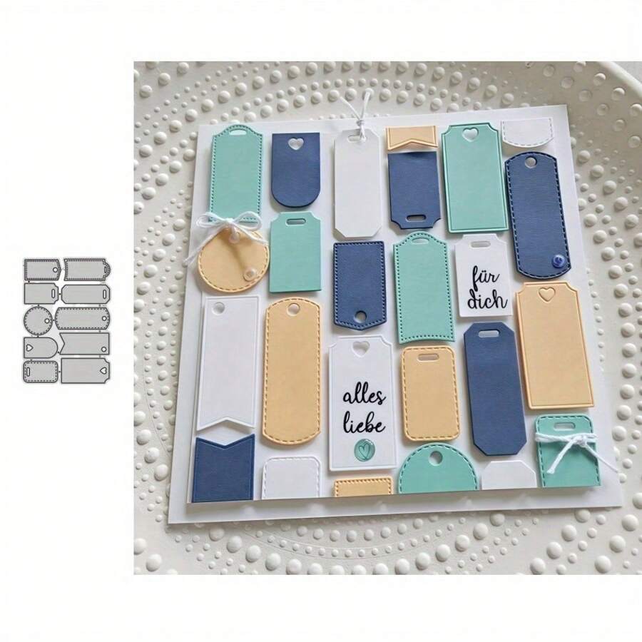 New Arrival 10 Different Pendant Shapes Metal Cutting Dies For DIY Scrapbooking Card Making Stencils Embossing Craft Decoration