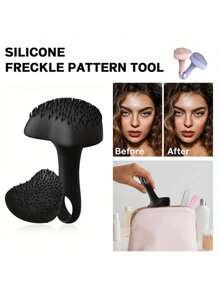 硅胶雀斑印章、雀斑化妆辅助器、遮瑕化妆工具、自然逼真的雀斑笔、防晕染雀斑刷，适合日常化妆、化妆品爱好者、遮瑕、女性、限时特价、送给朋友的礼物、化妆、便宜、房间装饰、梳妆台、旅行、卧室、化妆配件