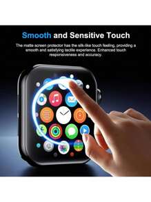6pcs/Set Hydrogel Screen Protector Film Compatible With Apple Watch 49mm, 45mm, 41mm, 40mm, 44mm, 46mm And 42mm. This Soft Film Is Not Glass, Compatible With Apple Watch Series 10, 9, 8, 7, 6, 5, 4 And SE Accessories. Screen Protection Essentials, Applicable To Daily Shield, Office, Home Watch Screen Protector Watch Cover Watch Accessories Waterproof Shockproof Anti-Fall Anti-Fall Scratch Resistant Anti-Fingerprint Full Cover