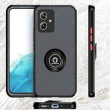 Funda humo mate con anillo para teléfono celular - Rojo - Ver 6