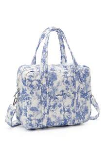 1 件多功能大容量绗缝妈咪包，带婴儿车挂钩 - 彩色 - 查看 6