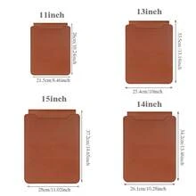 1pc Sleeve Bag For Laptop, 12/13/14/15/16 Inch, Laptop Liner Bag, Bag Accessories For Air/ Pro/ - Brown - View 3