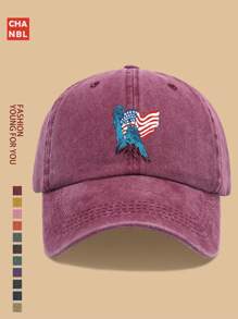 1 pieza Gorra de béisbol con estampado de moda, con diseño gráfico de la Estatua de la Libertad y la bandera de EE. UU., gorra de camionero negra transpirable y cómoda, sencilla corona suave de unicolor y visera curva, talla ajustable unisex para jóvenes y parejas, accesorio patriótico, estilo versátil para deportes al aire libre, escalada, pesca, cumpleaños, familia, Día de la Independencia, padres, artículo de estilo ideal