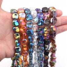 1 Strang mit ca. 85 elektroplattierte Glasschmetterlings-Perlen, multi-Stile und Farben, modisch, handgefertigtes DIY Perlenfädeln für Armband, Halskette, Ohrringe, Schmuckherstellung, Anhänger, Dekorationen, Großhandelsperlen