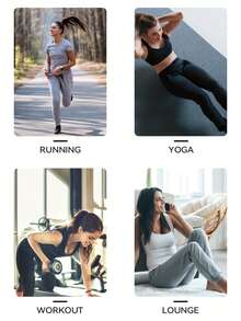 2 Pack Women's Joggers Pants With Zipper Pockets High Waisted Athletic Tapered Sweatpants For Women Workout Lounge - Đen Sắt Xám - Xem 7