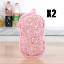 Multifunctional Polyurethane Sponge Wipe, Reusable Washable Kitchen Brush Pot Washing Dish Not Easy To Drop Hair, Suitable For Bathroom, Kitchen, Bathroom Cleaning