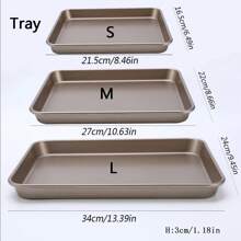 1 pieza Molde rectangular vintage para tartas, bandeja para hornear de acero al carbono antiadherente grueso, molde para hornear poco profundo de 9/11/13 pulgadas, molde para hornear multifuncional para tartas y pasteles