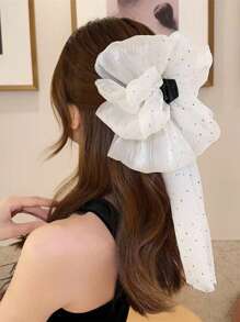 1 pieza Elegante y hermoso pasador de cabello con diseño de cielo estrellado de color negro, adecuado para usar en bailes y fiestas