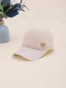 1 件和纸蝴蝶结装饰棒球帽，纯色，韩版，时尚百搭，女士夏季，透气 - 彩色 - 查看 5