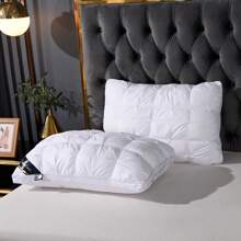2pcs Luxury Five-Star Hotel Quality Pillows With Neck Support, High Elasticity & Non-Sinking, Retro Style, Suitable For All Seasons, Great For Gifts