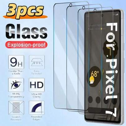 3pcs Phone Film High-Definition Screen Protector Suitable For Screens Of Pixel And Other Models, Anti Shatter And Scratch Resistant