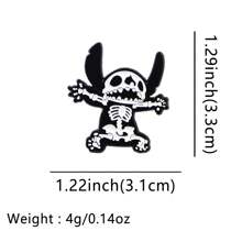 Disney 1 pièce Broche Disney Stitch, épinglette émaillée distinctive - Insigne mignon pour sacs à dos et vêtements, accessoire de broche pour vêtements, attache de sac
