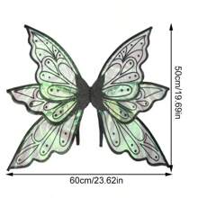 Alas de mariposa metálicas doradas de hada ángel para adultos, sesión de fotos, juegos al aire libre, decoración de fiestas de disfraces, adecuadas para mascaradas, cumpleaños, fiestas de celebración y Halloween