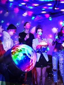 1 Pc RGB Disco Ball Light - 7 Lighting Modes, Perfect For Parties, Festivals, Birthdays & Gifts, USB Powered Christmas Decorations Home Christmas Gifts Christmas Decor - Multicolor - View 9