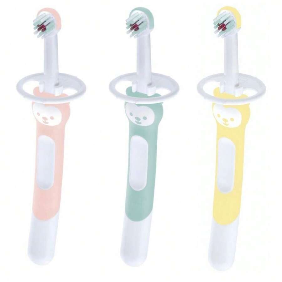Mam Training Brush Baby Toothbrush 5+ Months Blue Or Pink - 藍色 - 查看 1