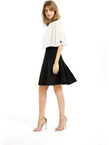 Women's Soft Chiffon Shawl Wraps Shrug For Evening Dress Wedding Cape Bolero Flapper Cover Up - Ivory - View 2
