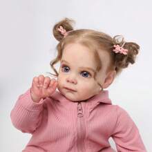 Ziyiui 22 Inches - 55 Cm Newborn Baby Girl Dolls Vinyl Baby Doll Cotton Body Reborn Baby Dolls Looks Like A Real Doll ,Perfect Birthday Holiday Gift For Kids 3+, Suitable For Play, Collection And Home Decor, Role Play Early Education Responsibility Training,Girls Toys,Baby Dolls, - 混合 - 查看 6