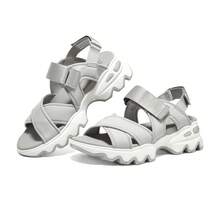 Skechers Sandalias ligeras y duraderas de moda para mujer, calzado casual y transpirable para la playa 119710, primavera/verano - Gris - Ver 8