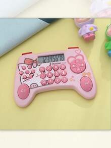 Mini calcolatrice stile console di giochi retrò, calcolatrice portatile carina e fantasiosa in stile cartoni animati, calcolatrice pratica e adorabile con motivi animali, calcolatrice essenziale mini per studenti, utile per l'apprendimento dei calcoli matematici