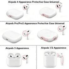 1pc Glossy Transparent Earphone Protective Case With Carabiner Hook, Compatible With Apple 1/2, Pro, 3, Pro2 And Bluetooth Headphones - Transparent Shiny Earphone Case + Mounting Buckle - View 7