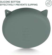 Coomazy Silicone Slow Feeder Dog Cat Bowls, Interactive Puzzle Toy For Pets Dry/Wet Food Training, Keeps Dogs Cats Busy, Prevents Puppy Kitty Overeating (Cyan, 1.4 Cup) - Green - View 4