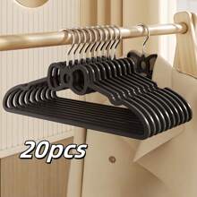10pcs/20pcs 2025 Latest Popular Bow Plastic Hangers, 360° Rotatable Hooks, Storage Clothes, Underwear, Suspenders, Pants, Skirts, Etc., Suitable For Dormitories And Households, Tidying Up Wardrobes, Saving Space, Non-Slip And Traceless