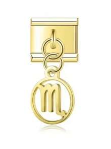 2025 Fashions Modular Golden Twelve Constellations Italian Charm Links Fit 9mm Elastic Bracelet Stainless Steel Making Jewelry - A - View 18