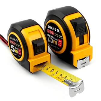 1m/5m/7.5m Dual Unit Thick Drop-Resistant Durable Retractable Measuring Tape, High Precision Ruler Tape Measure, Home & Construction Measuring Tool